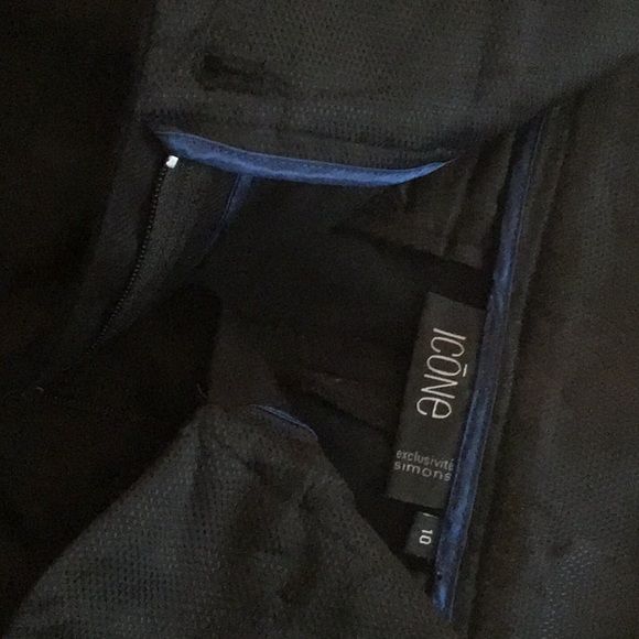 Pantalon taille basse, jambe large Simons, noir, gr.10 - Picture 4 of 8